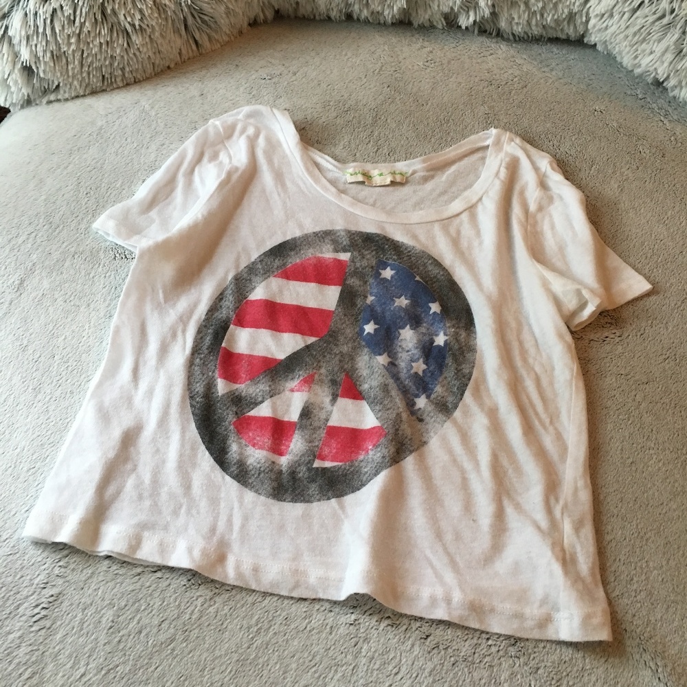 Urban Outfitters America Peace Sign T-shirt